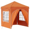 Tente de fête pop-up 192 x 192 x 245 cm Orange 614991614991