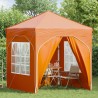 Tente de fête pop-up 192 x 192 x 245 cm Orange 614991614991