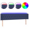 Tête de lit à LED Bleu 203x16x78/88 cm Tissu 614996614996