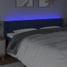 Tête de lit à LED Bleu 203x16x78/88 cm Tissu 614996614996