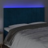 Tête de lit à LED Bleu foncé 160x5x118/128 cm Velours 614997614997