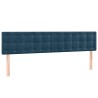 Tête de lit à LED Bleu foncé 160x5x78/88 cm Velours 614998614998