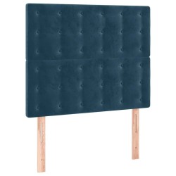 Tête de lit à LED Bleu foncé 80x5x118/128 cm Velours 614999614999