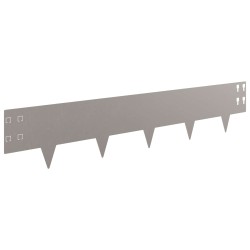 Bordure de Pelouse 50 pcs 100 x 20 cm Acier Rouillé 615004615004