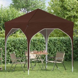 Tente de fête pop-up 194 x 194 x 245 cm Marron 615009615009