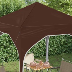 Tente de fête pop-up 194 x 194 x 245 cm Marron 615009615009