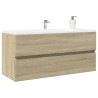 Armoire de lavabo de salle de bain chêne sonoma 100x38,5x45 cm 615011615011
