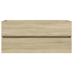 Armoire de lavabo de salle de bain chêne sonoma 100x38,5x45 cm 615011615011