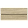 Armoire de lavabo de salle de bain chêne sonoma 100x38,5x45 cm 615011615011