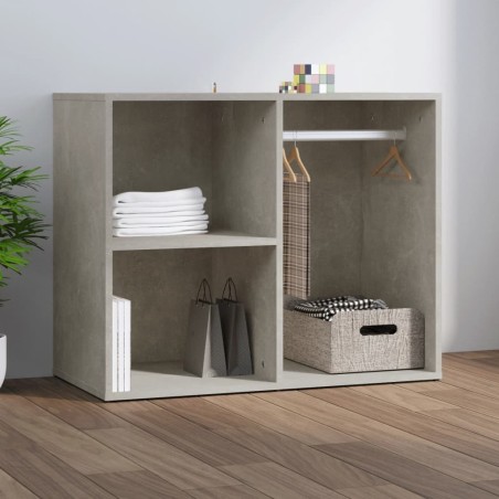 Armoire de dressing Gris béton 80x40x65 cm Bois d'ingénierie 615013615013