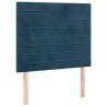Tête de lit à LED Bleu foncé 90x5x118/128 cm Velours 615017615017