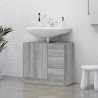 Armoire de lavabo Sonoma gris 63x30x54 cm Bois d'ingénierie 615021615021
