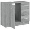 Armoire de lavabo Sonoma gris 63x30x54 cm Bois d'ingénierie 615021615021