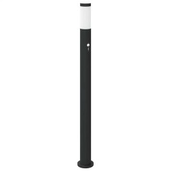 Bornes lumineuses avec détecteur lot de 3 110 cm acier inoxydable IP44 615024615024