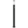 Bornes lumineuses avec détecteur lot de 3 110 cm acier inoxydable IP44 615024615024