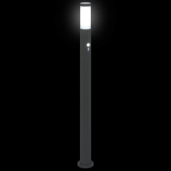 Bornes lumineuses avec détecteur lot de 3 110 cm acier inoxydable IP44 615024615024