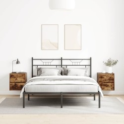 Tables de chevet murales 2 pcs chêne fumé 38x34x40 cm 615026615026