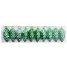 Boule de Pomme de Pin de Noël 40 pcs Vert Plastique 615027615027
