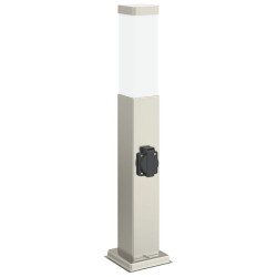 Bornes lumineuses avec sortie lot de 3 50 cm acier inoxydable IP44 615028615028