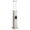 Bornes lumineuses avec sortie lot de 3 50 cm acier inoxydable IP44 615028615028