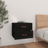 Tables de chevet murales 2 pcs Noir 50x36x40 cm 615029615029