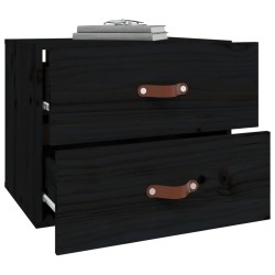 Tables de chevet murales 2 pcs Noir 50x36x40 cm 615029615029