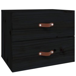 Tables de chevet murales 2 pcs Noir 50x36x40 cm 615029615029