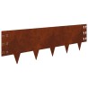 Bordure de Pelouse 30 pcs 100 x 30 cm Acier Rouillé 615032615032