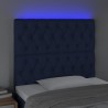 Tête de lit à LED Bleu 100x7x118/128 cm Tissu 615033615033