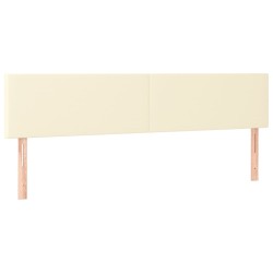 Tête de lit à LED Crème 200x5x78/88 cm Similicuir 615035615035