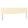 Tête de lit à LED Crème 200x5x78/88 cm Similicuir 615035615035