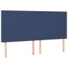 Tête de lit à LED Bleu 180x5x118/128 cm Tissu 615037615037