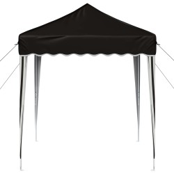 Tente de fête pop-up 195 x 195 x 245 cm Noir Tissu Oxford 615042615042