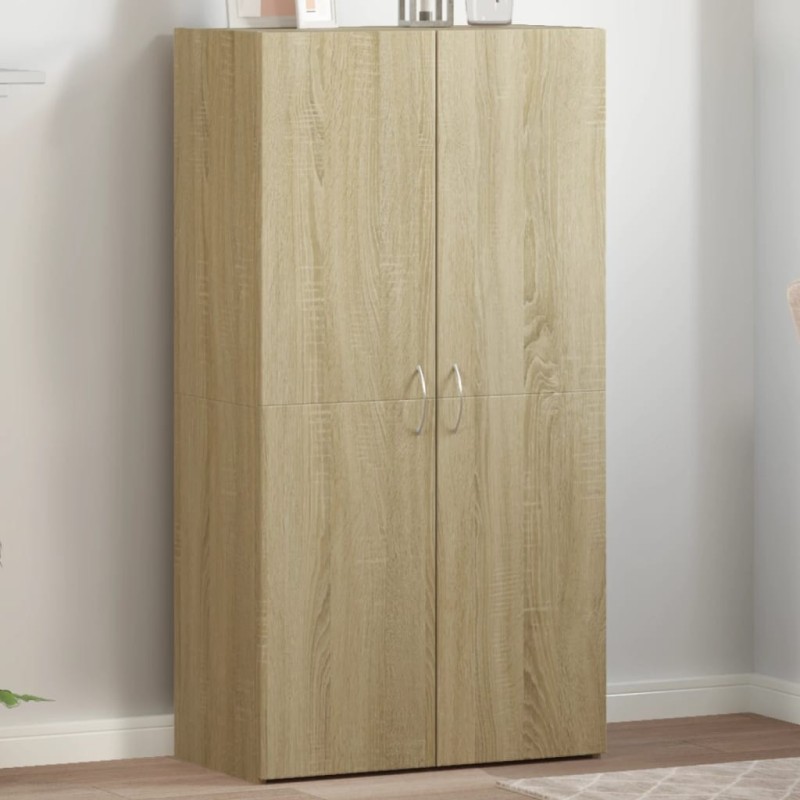 Armoire de classement chêne sonoma 60x32x115 cm bois ingénierie 615046615046