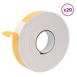 Ruban adhésif en mousse 20 pcs Blanc 30mm x 5m Mousse CR 615055615055