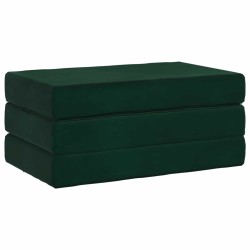 Canapé-lit pliable 100 x 67 x 45 cm Vert foncé 615058615058