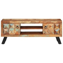 Meuble TV 112x30x45 cm bois massif de récupération 615059615059