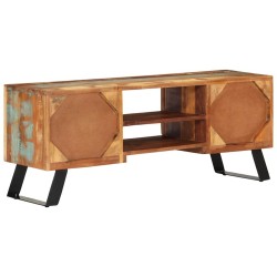 Meuble TV 112x30x45 cm bois massif de récupération 615059615059