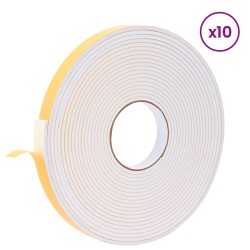 Ruban adhésif en mousse 10 pcs Blanc 20mm x 10m Mousse CR 615081615081