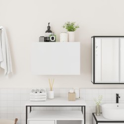Armoire murale de bain blanc 60x25x40 cm bois d'ingénierie 615084615084