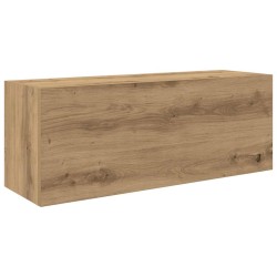 Armoire murale de bain chêne artisanal bois d'ingénierie 615092615092