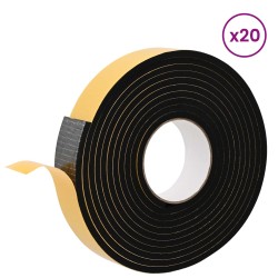 Ruban adhésif en mousse 20 pcs Noir 30mm x 5m Mousse CR 615095615095