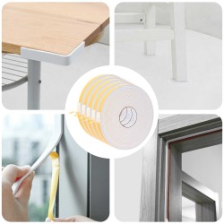 Ruban adhésif en mousse 5 pcs Blanc 20mm x 10m Mousse CR 615097615097