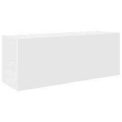Armoire murale de bain blanc 80x25x30 cm bois d'ingénierie 615100615100