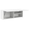 Armoire murale de bain blanc 80x25x30 cm bois d'ingénierie 615100615100