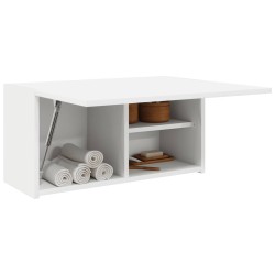 Armoire murale de bain blanc 60x25x30 cm bois d'ingénierie 615103615103
