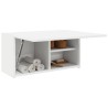 Armoire murale de bain blanc 60x25x30 cm bois d'ingénierie 615103615103