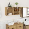 Armoire murale de bain chêne artisanal bois d'ingénierie 615105615105