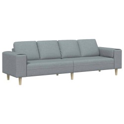 Canapé de salon Gris clair 250 x 77 x 76 cm Polyester 615106615106