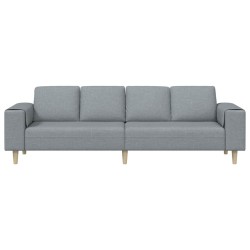 Canapé de salon Gris clair 250 x 77 x 76 cm Polyester 615106615106